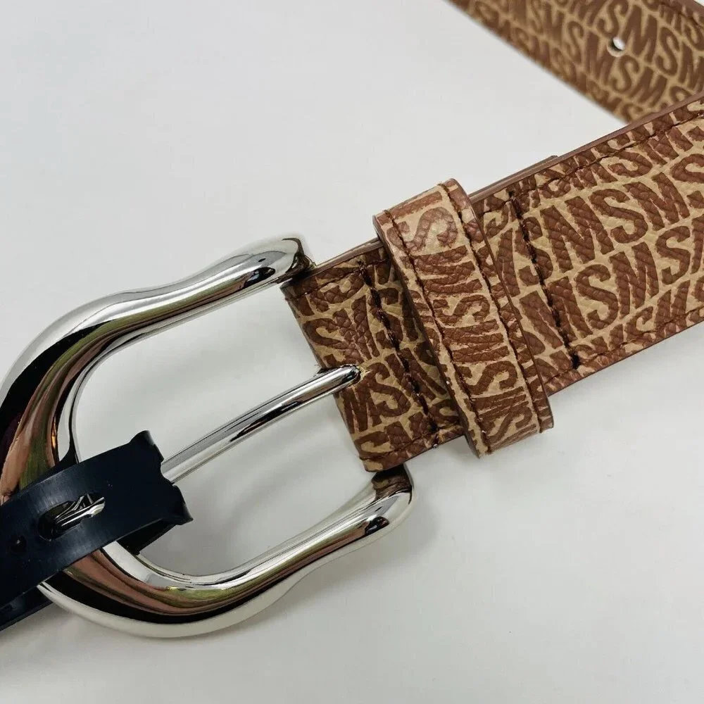 Steve Madden Womens Size‎ Medium Fish-Eye-Logo Waist Belt in Brown $38